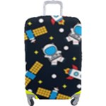 Seamless-adventure-space-vector-pattern-background Luggage Cover (Large)