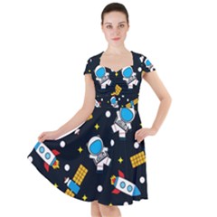Cap Sleeve Midi Dress 
