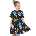 Seamless-adventure-space-vector-pattern-background Kids  Sailor Dress