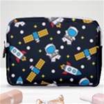 Seamless-adventure-space-vector-pattern-background Make Up Pouch (Medium)