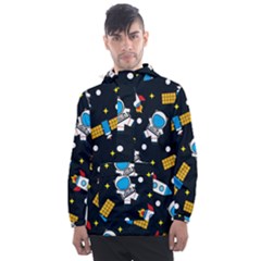 Men s Front Pocket Pullover Windbreaker 