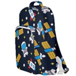 Seamless-adventure-space-vector-pattern-background Double Compartment Backpack