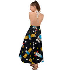 Backless Maxi Beach Dress 