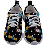 Seamless-adventure-space-vector-pattern-background Kids Athletic Shoes