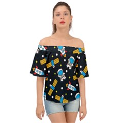Off Shoulder Short Sleeve Top 