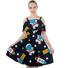 Cut Out Shoulders Dress 