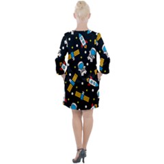 Open Neck Shift Dress 