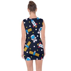 Lace Up Front Bodycon Dress 