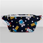 Seamless-adventure-space-vector-pattern-background Waist Bag 