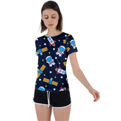 Back Circle Cutout Sports T-Shirt 