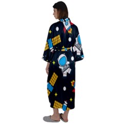 Maxi Satin Kimono 