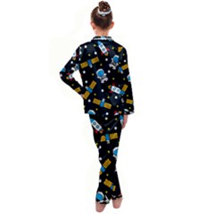 Kids  Satin Long Sleeve Pajamas Set 