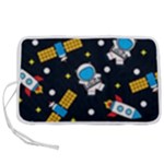 Seamless-adventure-space-vector-pattern-background Pen Storage Case (M)