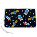 Seamless-adventure-space-vector-pattern-background Pen Storage Case (L)