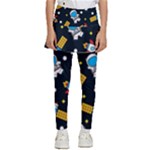 Seamless-adventure-space-vector-pattern-background Kids  Skirted Pants