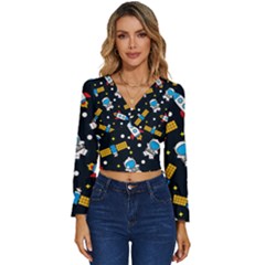 Long Sleeve V-Neck Top 