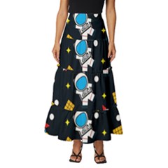 Tiered Ruffle Maxi Skirt 