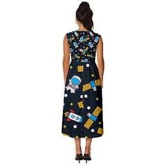 Sleeveless Round Neck Midi Dress 