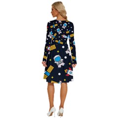 Long Sleeve Dress With Pocket 