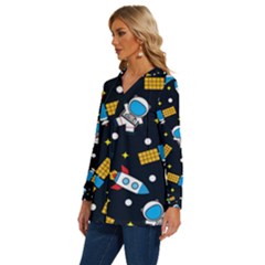 Long Sleeve Drawstring Hooded Top 