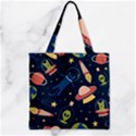 Zipper Grocery Tote Bag 