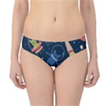 Seamless-pattern-with-funny-aliens-cat-galaxy Hipster Bikini Bottoms