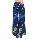 Seamless-pattern-with-funny-aliens-cat-galaxy So Vintage Palazzo Pants