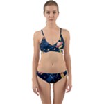 Seamless-pattern-with-funny-aliens-cat-galaxy Wrap Around Bikini Set