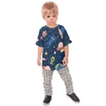 Seamless-pattern-with-funny-aliens-cat-galaxy Kids  Raglan Tee