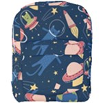 Seamless-pattern-with-funny-aliens-cat-galaxy Full Print Backpack