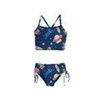 Seamless-pattern-with-funny-aliens-cat-galaxy Girls  Tankini Swimsuit