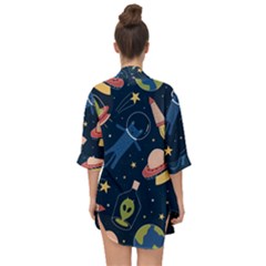 Open Front Chiffon Kimono 