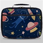 Seamless-pattern-with-funny-aliens-cat-galaxy Full Print Lunch Bag