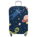 Seamless-pattern-with-funny-aliens-cat-galaxy Luggage Cover (Medium)