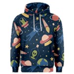 Seamless-pattern-with-funny-aliens-cat-galaxy Men s Overhead Hoodie