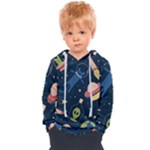 Seamless-pattern-with-funny-aliens-cat-galaxy Kids  Overhead Hoodie