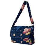 Seamless-pattern-with-funny-aliens-cat-galaxy Full Print Messenger Bag (S)