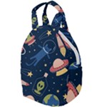 Seamless-pattern-with-funny-aliens-cat-galaxy Travel Backpack