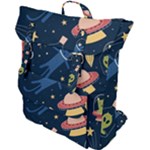 Seamless-pattern-with-funny-aliens-cat-galaxy Buckle Up Backpack