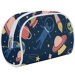 Seamless-pattern-with-funny-aliens-cat-galaxy Make Up Case (Large)