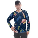 Seamless-pattern-with-funny-aliens-cat-galaxy Men s Pique Long Sleeve Tee