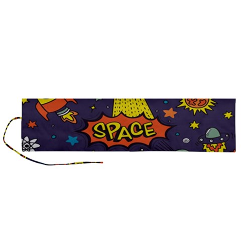 Vector Flat Space Design Background With Text Roll Up Canvas Pencil Holder (L) from ArtsNow.com