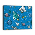 About-space-seamless-pattern Deluxe Canvas 20  x 16  (Stretched)