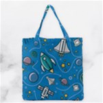 About-space-seamless-pattern Grocery Tote Bag