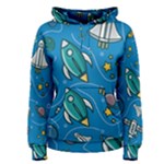 About-space-seamless-pattern Women s Pullover Hoodie