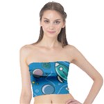 About-space-seamless-pattern Tube Top