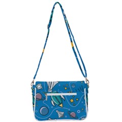Shoulder Bag with Back Zipper 