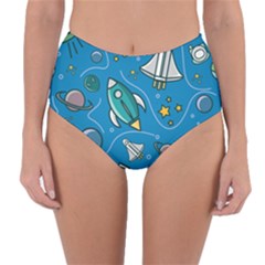 Reversible High-Waist Bikini Bottoms 