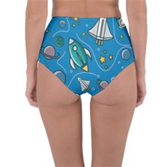 Reversible High-Waist Bikini Bottoms 