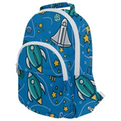 Rounded Multi Pocket Backpack 